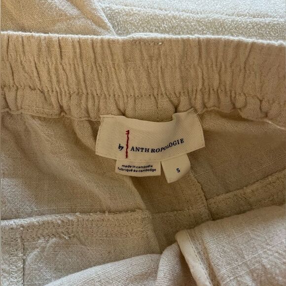 Anthropologie Relaxed Cargo Pants Size S in Ivory - Picture 8 of 9